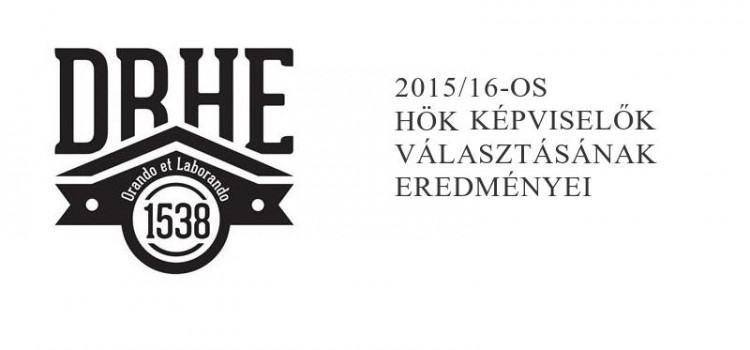 HÖK képviselő választás eredményei 2015/16 tanévre HÖK képviselő választás eredményei 2015/16 tanévre