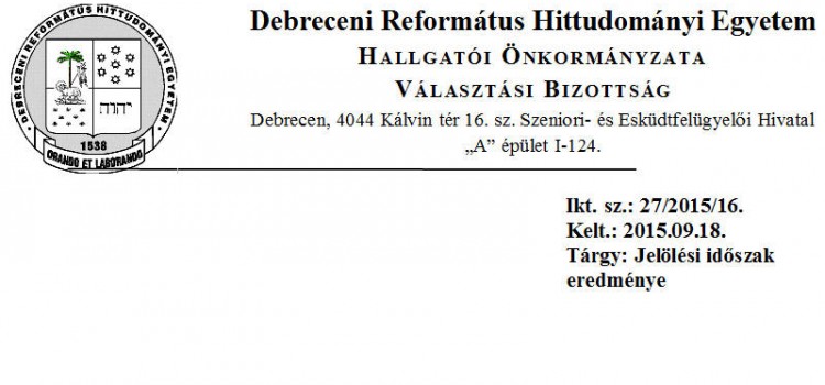 Jelölési időszak eredménye
