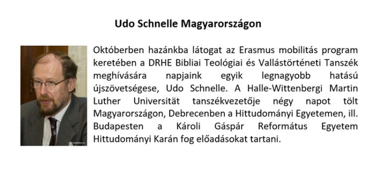 Udo Scnelle Magyarországon